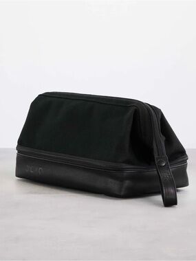 Beis Black Dopp Kit Travel Bag
